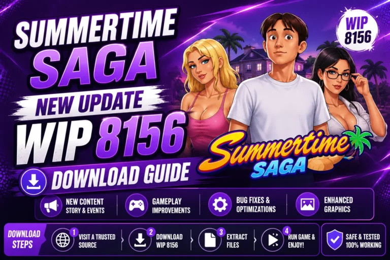 Summertime Saga WIP 8156 New Update Download Guide